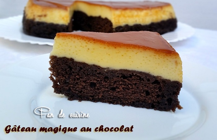 Gateau Magique Vanille Chocolat Fandecuisine