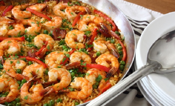 Recette Riz aux Crevettes Façon Paella