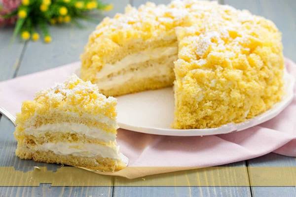 Gateau Mimosa A La Creme De Coco Et Citron